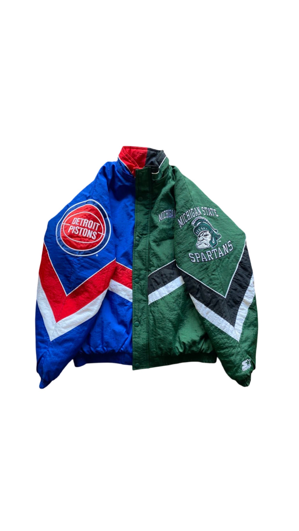 Detroit Pistons/Michigan State Spartans Hometown Hero Jacket v1