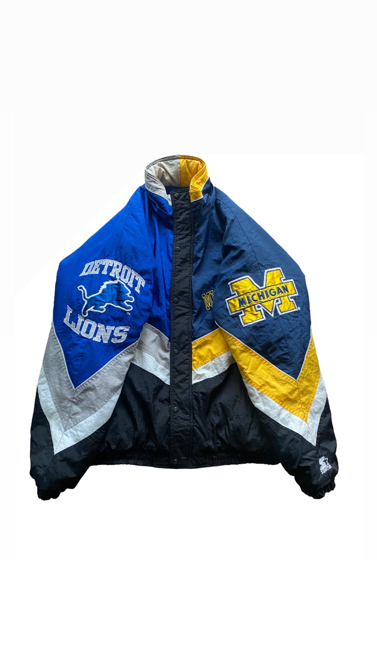 Detroit Lions/Michigan Wolverines Hometown Hero Jacket v1