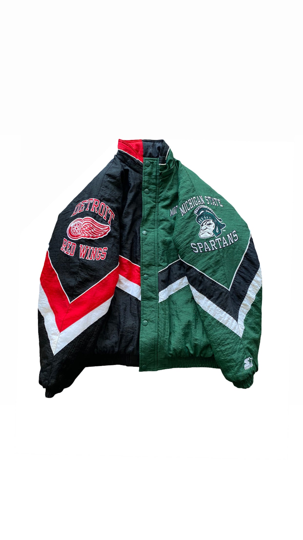 Detroit Red Wings/Michigan State Spartans Hometown Hero Jacket v1