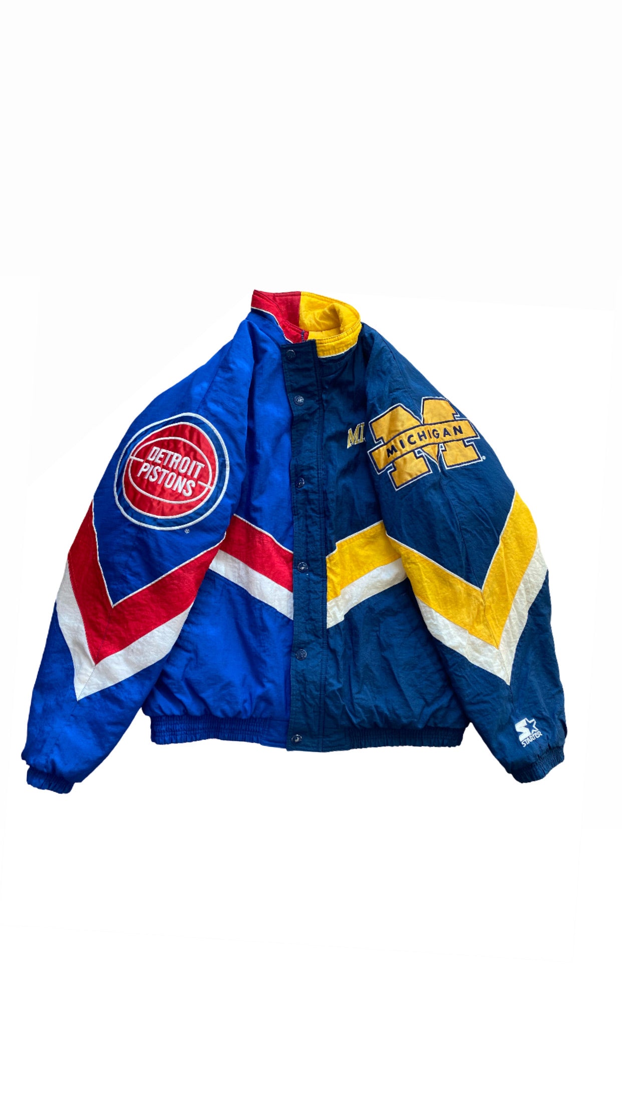 Michigan Wolverines/Detroit Pistons Hometown Hero Jacket v1