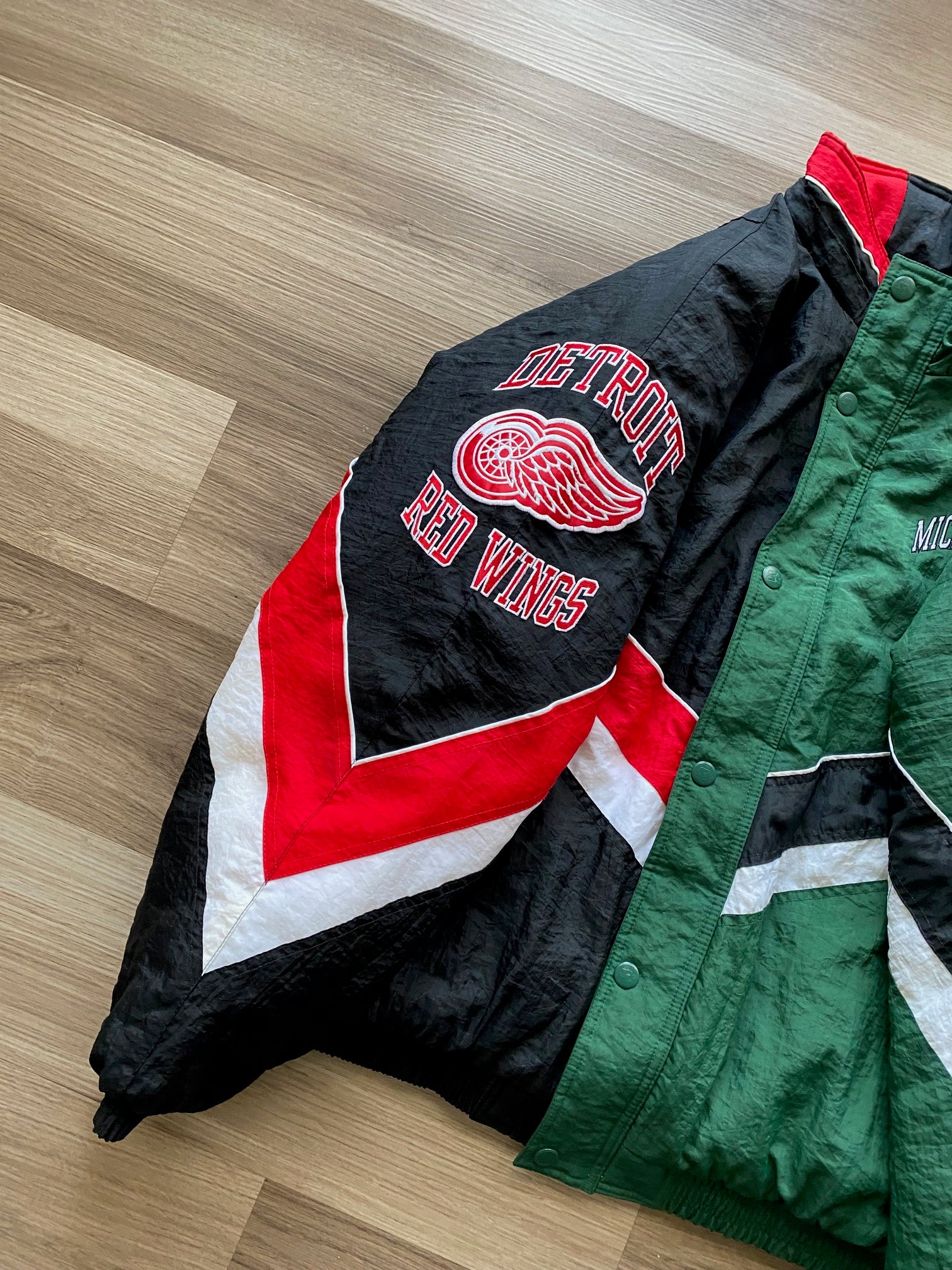 Detroit Red Wings/Michigan State Spartans Hometown Hero Jacket v1